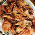 たおえり's cooksnap of when they made 簡単！☆鶏肉としめじの焼肉ソテー☆.
