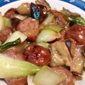 クックNBQNE0☆'s cooksnap of when they made 肉団子と青梗菜の炒め物.