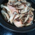 芝政の世界's cooksnap of when they made 鮭とキノコのタジン蒸し.