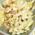 sun1's cooksnap of when they made キャベツと竹輪の胡麻マヨ和え.