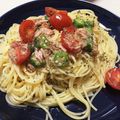 やなつこ's cooksnap of when they made ツナとオクラの和風冷製パスタ.