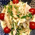むっちまみー's cooksnap of when they made 蒸し鶏と水菜のさっぱりサラダ.