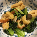 キルヘボン's cooksnap of when they made めんつゆで簡単！小松菜と油揚げの和え物.