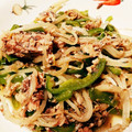 Mocci。's cooksnap of when they made ピーマンともやしとサバ水煮缶簡単煮.