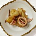 くまやっこ's cooksnap of when they made いかとじゃがいものガリバタ炒め.