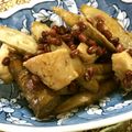 ☆Rokko☆'s cooksnap of when they made 揚げ鶏ごぼうと小豆の煮浸し☆.