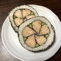 meg;'s cooksnap of when they made 【飾り巻き寿司】お花 ＊ひな祭りにも.