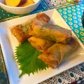 クック0BJEUN☆'s cooksnap of when they made 肉じゃがリメイク！大葉入り春巻き☆.