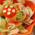 森のきの子's cooksnap of when they made かわいいつけあわせ♪アリス風の毒キノコ？.