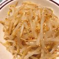 WHITE1230's cooksnap of when they made レンジで簡単！もやしのナムル.