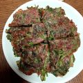 shiho_mmm's cooksnap of when they made セリとコンビーフのチヂミ.