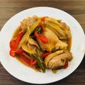 yukis2s's cooksnap of when they made 鶏胸肉とパプリカの甘酢炒め.