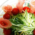 ☆マカロンmama☆'s cooksnap of when they made 水菜ときゅうりのサラダ.