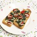 なつき☆ミ's cooksnap of when they made ミニトマトと大葉のトースト☆～.