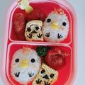 だり☆ミ's cooksnap of when they made 簡単☆キャラ弁 にわとり v（°∇°）v.