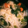 クック57W0GW☆'s cooksnap of when they made 小松菜とたまごのうどん。.
