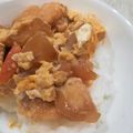 tontonmii's cooksnap of when they made ☆むね肉と玉葱の卵とじ☆.