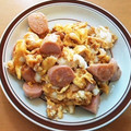 ayakaL7's cooksnap of when they made ソーセージの卵炒め 中華風.