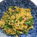 ピアノン０３１６'s cooksnap of when they made 彩り鮮やか！しゅんぎくチャーハン.