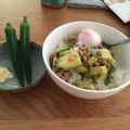 kako1124's cooksnap of when they made 腸活♪アボカド納豆くるみボウル.