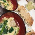 あずき312's cooksnap of when they made 餃子のたねをリメイク 肉だんごスープ.