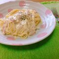 こむぎ☻'s cooksnap of when they made 簡単とろ〜り濃厚♡カルボナーラ.