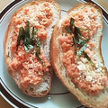 ayakaL7's cooksnap of when they made 鮭フレークのからしマヨトースト.