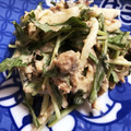 chonmamam's cooksnap of when they made 時短簡単！大根と水菜と味付け鯖缶のサラダ.
