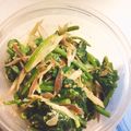 クックHJB3B6☆'s cooksnap of when they made ホウレン草とミョウガのマヨポン黒胡麻和え.
