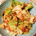 scanty's cooksnap of when they made キャベツとツナとちくわのパパッと炒め.