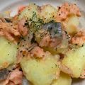 Halü★mama's cooksnap of when they made 鮭とじゃがいものガリバタ炒め煮.