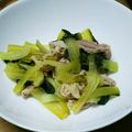 あ～ちゃんさ～ちゃん's cooksnap of when they made しろ菜と豚肉の甘辛煮.