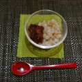horseland's cooksnap of when they made こんにゃくぜんざい.