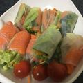 にこぬん's cooksnap of when they made お洒落にヘルシー♪サーモンの生春巻❤.