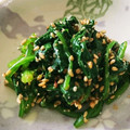 mana5797's cooksnap of when they made 絶品！ほうれん草のごま和え.