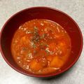 まろみ！'s cooksnap of when they made トマトスープ トマト嫌いの3歳もペロリ.