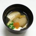 ｅｋ４'s cooksnap of when they made 木綿豆腐と蓮根団子のお吸い物.