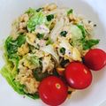なめこおろし's cooksnap of when they made シンプル乾麺うどんサラダ.