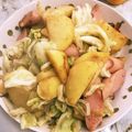 ピプチ's cooksnap of when they made 新じゃが×新キャベツ×トマトソーセージ.