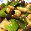 taku☆momo☆'s cooksnap of when they made ささみと椎茸＆ピーマンのカレー風味炒め.