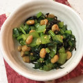 三之助のママ's cooksnap of when they made 塩昆布が◎納豆と小松菜の和え物.