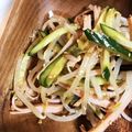 ムーヒツジ's cooksnap of when they made 簡単☆ヘルシー☆もやしときゅうりのナムル.