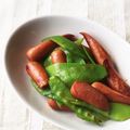 よこ耳ねこ's cooksnap of when they made スナップエンドウとウインナーのカレー炒め.