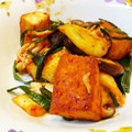 かわゆう1211's cooksnap of when they made 厚揚げ豆腐と長ねぎのキムチ炒め.