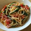 ちいはさ's cooksnap of when they made ほうれん草とフレッシュトマトのパスタ.
