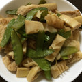 ポメちょん's cooksnap of when they made めんつゆで✨タケノコとさやえんどうの煮物.