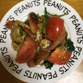 もも☆ピピ's cooksnap of when they made 簡単！トマトとウインナーの卵炒め.