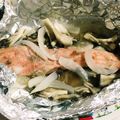 ちゅーるちゅる's cooksnap of when they made 簡単3ステップ・鮭ホイル焼き！.
