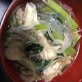 ゆか＊みく's cooksnap of when they made 10分でできる小松菜の春雨スープ.