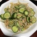 スペシャルなおくそ's cooksnap of when they made もやしときゅうりとツナのナムル.